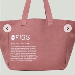 Figs mineral mauve tote